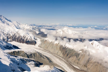 Muldrow Glacier and two of its tributaries.